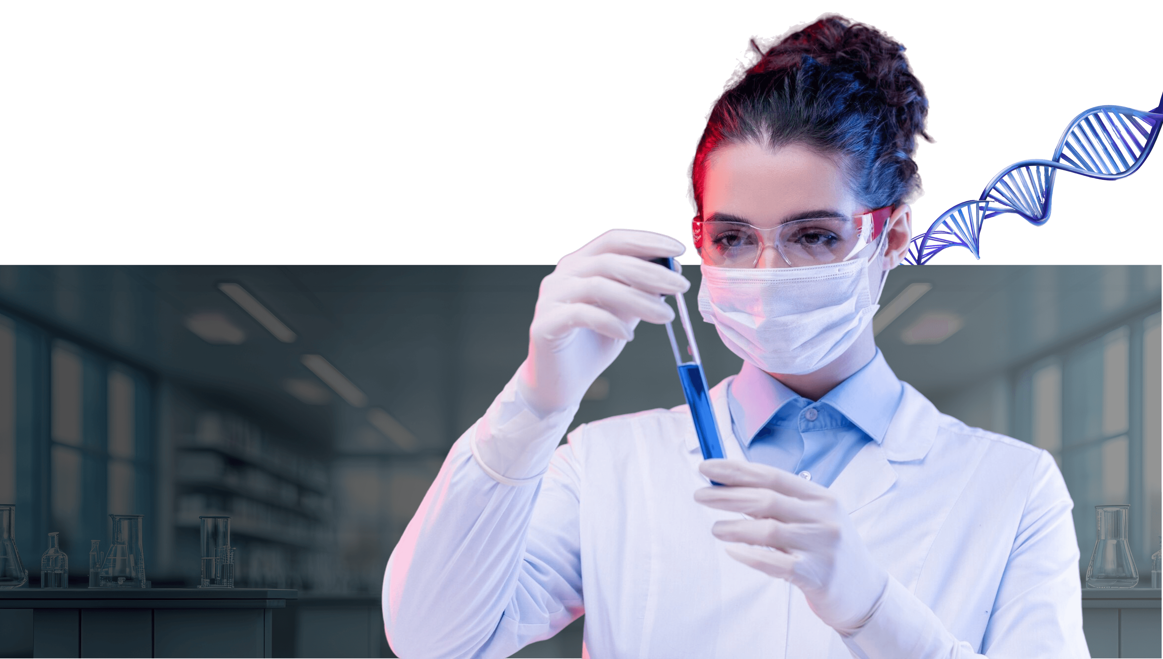 Medical professional in laboratory